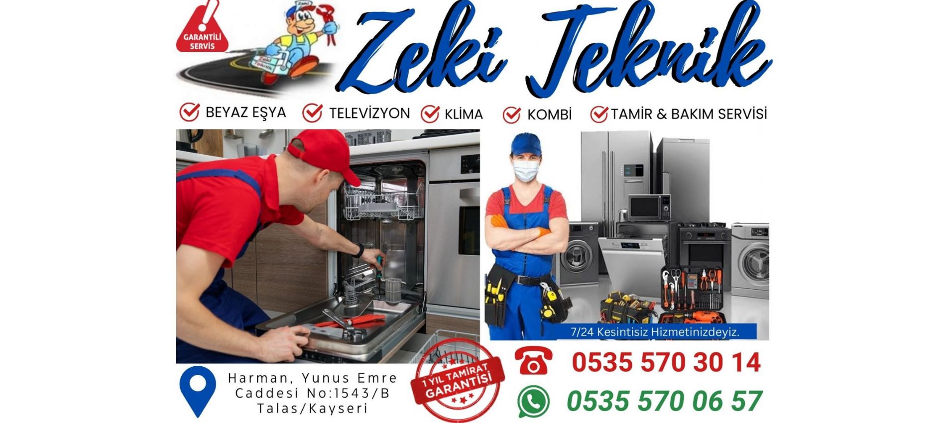 Talas Beyaz Eşya Servisi